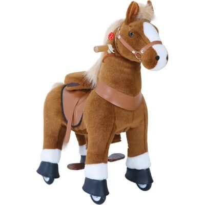 PonyCycle Poney Marron Sabot Blanc - Publicité PonyCycle Poney Marron Sabot Blanc - Publicité