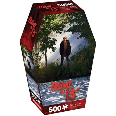 Puzzle Aquarius Vendredi 13 Dans la Forêt - 500 pièces - Dimensions : 35 x 48 cm - Publicité Puzzle Aquarius Vendredi 13 Dans la Forêt - 500 pièces - Dimensions : 35 x 48 cm - Publicité