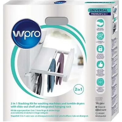 Wpro kit de superposition avec étendoir pour lave-linge/sèche-linge - Publicité Wpro kit de superposition avec étendoir pour lave-linge/sèche-linge - Publicité
