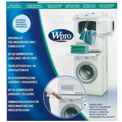 WPRO - SKS100 - Étagère coulissante - Kit de superposition universel - Accessory - Publicité WPRO - SKS100 - Étagère coulissante - Kit de superposition universel - Accessory - Publicité