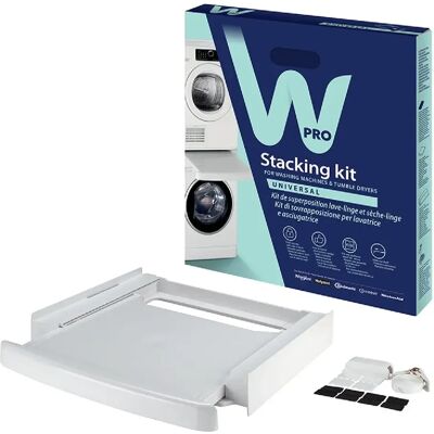 Wpro Kit de superposition lave-linge/sèche-linge SKS101 - Publicité Wpro Kit de superposition lave-linge/sèche-linge SKS101 - Publicité