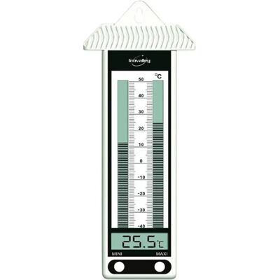 Thermomètre électronique intérieur mini/maxi blanc - 315EL BLANC - INOVALLEY - Publicité Thermomètre électronique intérieur mini/maxi blanc - 315EL BLANC - INOVALLEY - Publicité