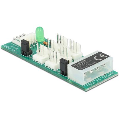 Delock Distribution Board pour 6 ventilateurs 5 V / 12 V - Publicité Delock Distribution Board pour 6 ventilateurs 5 V / 12 V - Publicité