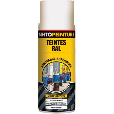 Peinture classiques antirouille teintes vert brillant RAL6005 en aérosol de 400 ml SINTO 925210 Satiné - Publicité Peinture classiques antirouille teintes vert brillant RAL6005 en aérosol de 400 ml SINTO 925210 Satiné - Publicité