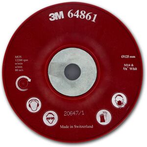 Plateau rigide bombé rouge D125 mm 3M P64861 - Publicité Plateau rigide bombé rouge D125 mm 3M P64861 - Publicité