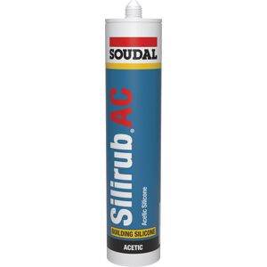 Mastic silicone Silirub AC transparent cartouche 310 ml SOUDAL 101445 Gris - Publicité Mastic silicone Silirub AC transparent cartouche 310 ml SOUDAL 101445 Gris - Publicité