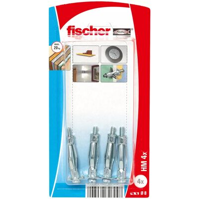 Cheville métallique HM avec vis 4 x 32 mm 4 pièces FISCHER 26246 - Publicité Cheville métallique HM avec vis 4 x 32 mm 4 pièces FISCHER 26246 - Publicité