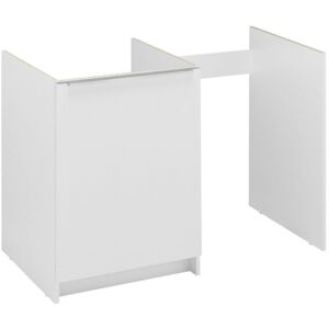 Meuble bas kitchenette 120cm CLASSIK 1 porte avec niche pour réfrigérateur MODERNA ABCE120D05 - Publicité Meuble bas kitchenette 120cm CLASSIK 1 porte avec niche pour réfrigérateur MODERNA ABCE120D05 - Publicité