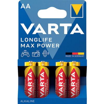 Pile Varta Max Tech AA - Alcaline, 4 pièces - Publicité Pile Varta Max Tech AA - Alcaline, 4 pièces - Publicité