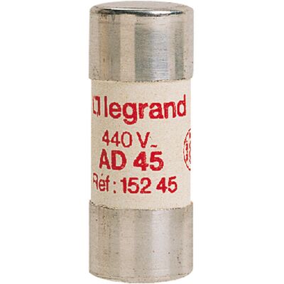 LEGRAND - Cartouche fusible cylindrique - 22x58 mm - 60A - Compatible ERDF - Publicité LEGRAND - Cartouche fusible cylindrique - 22x58 mm - 60A - Compatible ERDF - Publicité