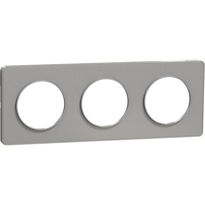 Plaque ODACE TOUCH horizontal/vertical blanc 3 postes SCHNEIDER ELECTRIC S520806 Mat - Publicité Plaque ODACE TOUCH horizontal/vertical blanc 3 postes SCHNEIDER ELECTRIC S520806 Mat - Publicité