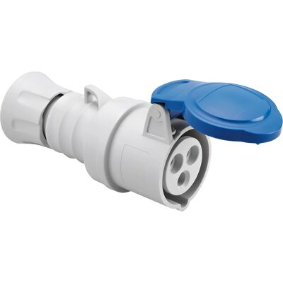GEWISS GW62004FH - Prise IP44 2P+T 16A 230V - Câblage Rapide - Bleu - Publicité GEWISS GW62004FH - Prise IP44 2P+T 16A 230V - Câblage Rapide - Bleu - Publicité