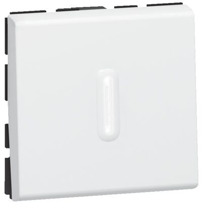 Poussoir inverseur MOSAIC 2 modules à voyant IP31 LEGRAND 077042 Brillant - Publicité Poussoir inverseur MOSAIC 2 modules à voyant IP31 LEGRAND 077042 Brillant - Publicité