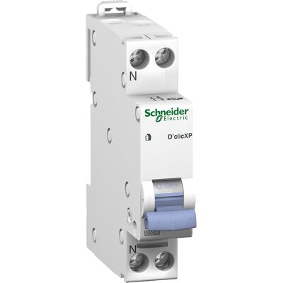 Disjoncteur D'clic DUOLINE XP 1P+N 10 A courbe C peignable SCHNEIDER ELECTRIC 423842 - Publicité Disjoncteur D'clic DUOLINE XP 1P+N 10 A courbe C peignable SCHNEIDER ELECTRIC 423842 - Publicité