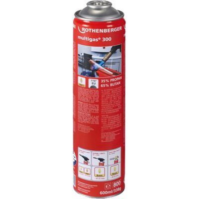 Cartouches de gaz MULTIGAS 300 ROTHENBERGER 035510-A - Publicité Cartouches de gaz MULTIGAS 300 ROTHENBERGER 035510-A - Publicité