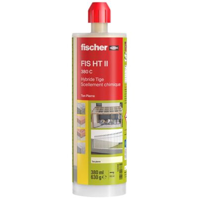 Résine hybride pour tiges filetées FIS HT II 300 T ton pierre cartouche 300 ml FISCHER 520104 - Publicité Résine hybride pour tiges filetées FIS HT II 300 T ton pierre cartouche 300 ml FISCHER 520104 - Publicité