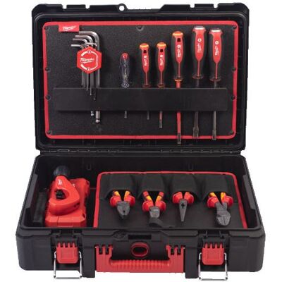 Caisse à outils PACKOUT pour plombier 74 pièces MILWAUKEE 4932499467 Noir - Publicité Caisse à outils PACKOUT pour plombier 74 pièces MILWAUKEE 4932499467 Noir - Publicité