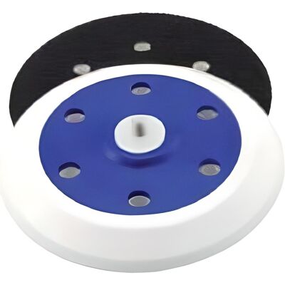 Plateau épais 150 mm velcro 6 trous pour meuleuse CORI 32320 - Publicité Plateau épais 150 mm velcro 6 trous pour meuleuse CORI 32320 - Publicité