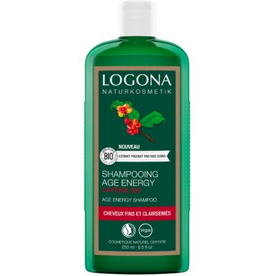 Shampoing Caféine Organique Age Energy LOGONA - Shampoo - Publicité Shampoing Caféine Organique Age Energy LOGONA - Shampoo - Publicité