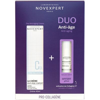 Coffret visage - Duo anti-âge bio - NOVEXPERT - Peau mixte - Publicité Coffret visage - Duo anti-âge bio - NOVEXPERT - Peau mixte - Publicité