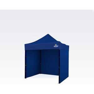 BRIMO Tente de fête 2x2 m avec 3 parois : abri pliant en acier pour jardin - avec 3 cotés - Bleu 70% polyester, 30% PVC - Publicité BRIMO Tente de fête 2x2 m avec 3 parois : abri pliant en acier pour jardin - avec 3 cotés - Bleu 70% polyester, 30% PVC - Publicité
