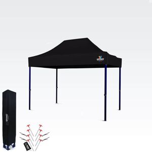 BRIMO - Gazebo 2x3m - Noir - Inclut 8 piquets - Gazebo - Publicité BRIMO - Gazebo 2x3m - Noir - Inclut 8 piquets - Gazebo - Publicité