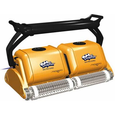 Robot piscine électrique Dolphin 2x2 PRO GYRO brosses combinées - Publicité Robot piscine électrique Dolphin 2x2 PRO GYRO brosses combinées - Publicité