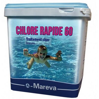 Mareva Traitement chlore choc REVA-KLOR Rapide 60 seau 10kg - Publicité Mareva Traitement chlore choc REVA-KLOR Rapide 60 seau 10kg - Publicité