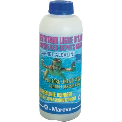 Nettoyant ligne d'eau piscine Mareva REVA-NET gel Alcalin bidon 1L - Publicité Nettoyant ligne d'eau piscine Mareva REVA-NET gel Alcalin bidon 1L - Publicité
