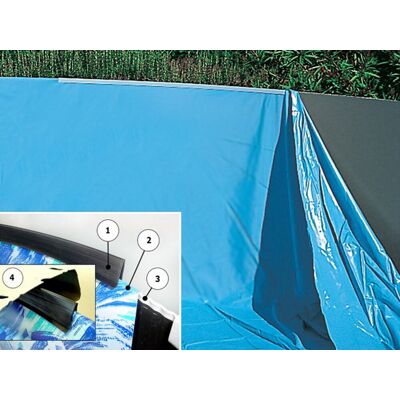 Liner piscine hors-sol Toi MAGNUM ovale 550 x 366 x 132cm coloris uni bleu - Publicité Liner piscine hors-sol Toi MAGNUM ovale 550 x 366 x 132cm coloris uni bleu - Publicité