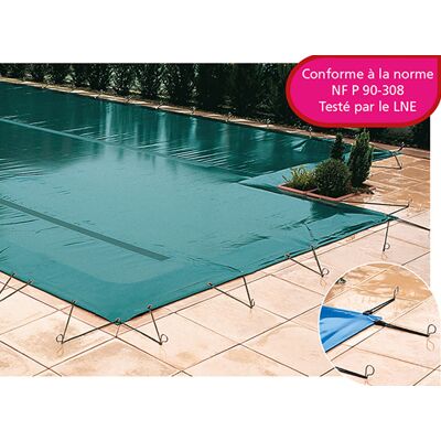 Couverture d'hivernage opaque piscine WALU FIX Walter Sable/sable - Publicité Couverture d'hivernage opaque piscine WALU FIX Walter Sable/sable - Publicité