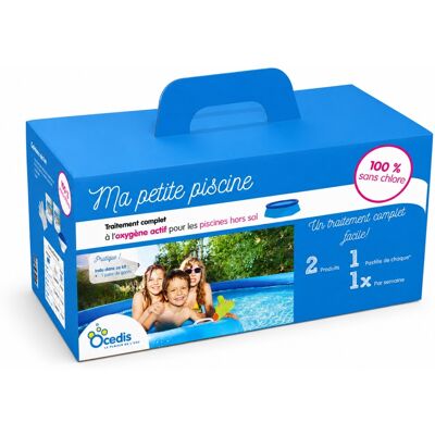 Traitement piscine piscine hors-sol complet Ocedis MA PETITE PISCINE 100% sans chlore - Publicité Traitement piscine piscine hors-sol complet Ocedis MA PETITE PISCINE 100% sans chlore - Publicité
