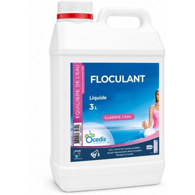 Traitement piscine OCEDIS clarifiant floculant liquide bidon 3L - Publicité Traitement piscine OCEDIS clarifiant floculant liquide bidon 3L - Publicité