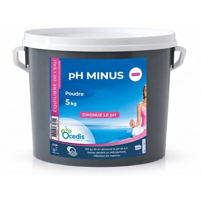 Traitement piscine OCEDIS Correcteur de pH piscine pH minus poudre seau 5kg - Publicité Traitement piscine OCEDIS Correcteur de pH piscine pH minus poudre seau 5kg - Publicité