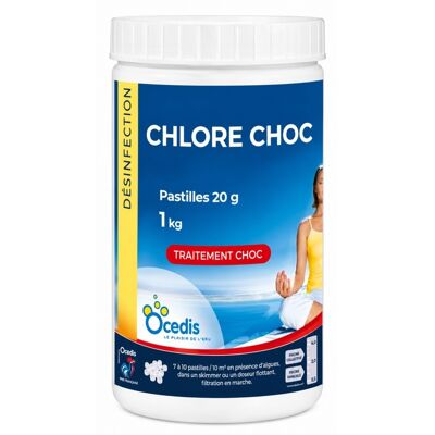 Traitement piscine OCEDIS Désinfectant multifonction FORCE 5 galets 250gr pot 1,25kg - Publicité Traitement piscine OCEDIS Désinfectant multifonction FORCE 5 galets 250gr pot 1,25kg - Publicité