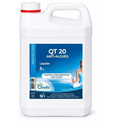 Traitement piscine OCEDIS préventif anti-algues QT 20 bidon 5L - Publicité Traitement piscine OCEDIS préventif anti-algues QT 20 bidon 5L - Publicité