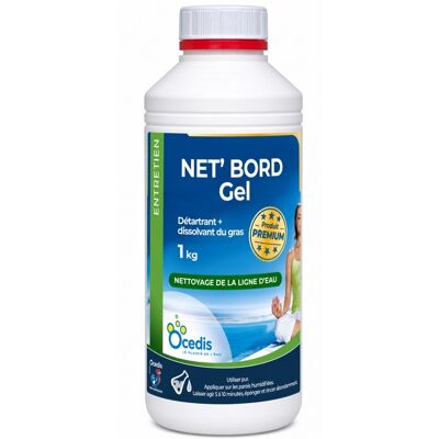 Traitement piscine OCEDIS nettoyant ligne d'eau piscine NET BORD GEL pot 1kg - Publicité Traitement piscine OCEDIS nettoyant ligne d'eau piscine NET BORD GEL pot 1kg - Publicité