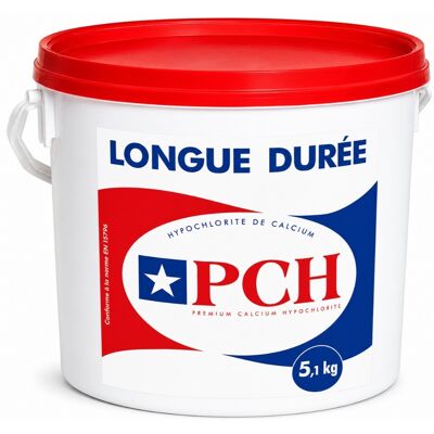 Traitement piscine OCEDIS Désinfectant piscine chlore sans stabilisant PCH longue durée seau 5,1Kg - Publicité Traitement piscine OCEDIS Désinfectant piscine chlore sans stabilisant PCH longue durée seau 5,1Kg - Publicité
