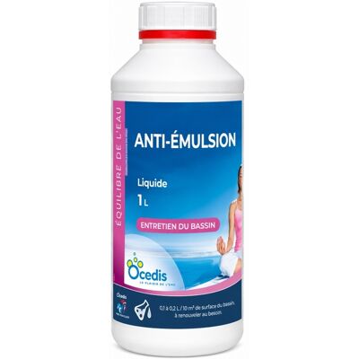 Traitement spa anti émulsion OCEDIS gamme O SPA bidon 1L - Publicité Traitement spa anti émulsion OCEDIS gamme O SPA bidon 1L - Publicité