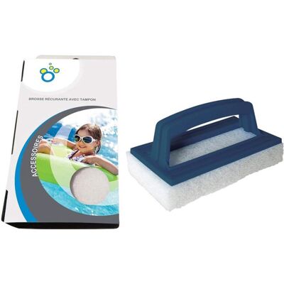 Brosse récurante avec tampon pour piscine et spa OCEDIS - Publicité Brosse récurante avec tampon pour piscine et spa OCEDIS - Publicité
