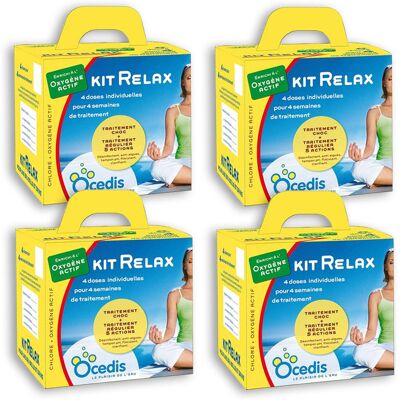 Pack 4 mois traitement oxygène actif Ocedis KIT RELAX pour piscine 50m³ - Publicité Pack 4 mois traitement oxygène actif Ocedis KIT RELAX pour piscine 50m³ - Publicité