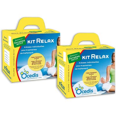 Pack 2 mois traitement oxygène actif Ocedis KIT RELAX pour piscine 50m³ - Publicité Pack 2 mois traitement oxygène actif Ocedis KIT RELAX pour piscine 50m³ - Publicité