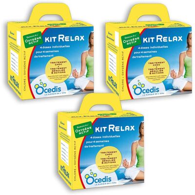 Pack 3 mois traitement oxygène actif Ocedis KIT RELAX pour piscine 50m³ - Publicité Pack 3 mois traitement oxygène actif Ocedis KIT RELAX pour piscine 50m³ - Publicité
