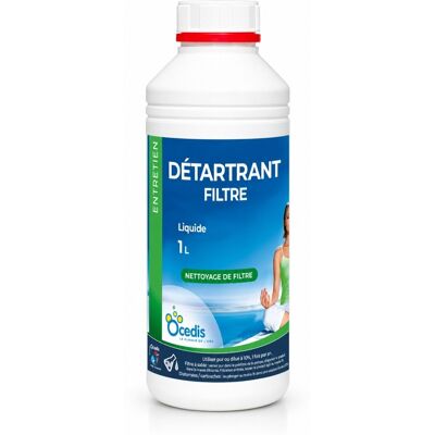 Traitement piscine OCEDIS détartrant pour filtre piscine bidon 1L - Publicité Traitement piscine OCEDIS détartrant pour filtre piscine bidon 1L - Publicité