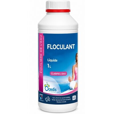 Traitement piscine OCEDIS clarifiant floculant liquide bidon 1L - Publicité Traitement piscine OCEDIS clarifiant floculant liquide bidon 1L - Publicité