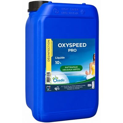 Traitement piscine Ocedis rattrapage eaux vertes piscine OXYSPEED PRO 10L - Publicité Traitement piscine Ocedis rattrapage eaux vertes piscine OXYSPEED PRO 10L - Publicité