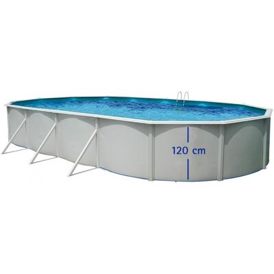 TOI Prestigio 120 - 730x366x120 cm - 28 500 L - Oval - Piscine hors sol - Publicité TOI Prestigio 120 - 730x366x120 cm - 28 500 L - Oval - Piscine hors sol - Publicité
