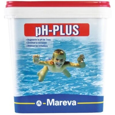 Traitement piscine Mareva rehausseur pH poudre ph-PLUS seau 5kg - Publicité Traitement piscine Mareva rehausseur pH poudre ph-PLUS seau 5kg - Publicité