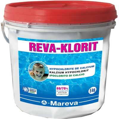 Traitement Mareva HYPOCHLORITE DE CALCIUM granulés 5kg - Publicité Traitement Mareva HYPOCHLORITE DE CALCIUM granulés 5kg - Publicité