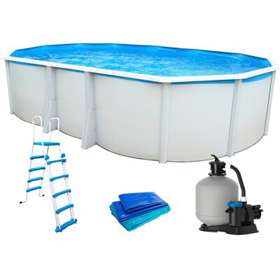 Piscine Ibiza Prestigio TOI - Ovale, 640x366x132 cm, Échelle de sécurité - Publicité Piscine Ibiza Prestigio TOI - Ovale, 640x366x132 cm, Échelle de sécurité - Publicité